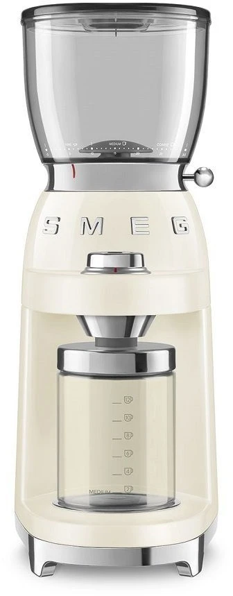 Smeg CGF01CRUK Coffee Grinder - Cream