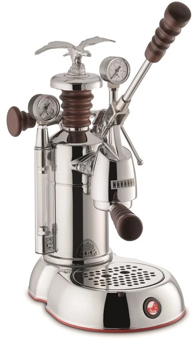 La Pavoni LPLESA01UK Esperto Abile Lever Coffee Machine Stainless Steel And Wood